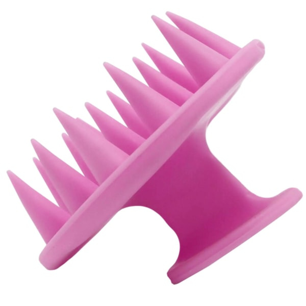 Silikonborste för hårbottenmassage - Rosa Rosa