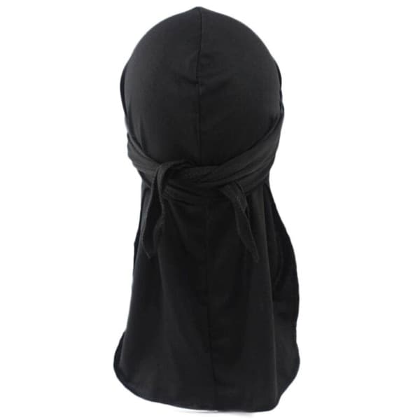 Durag - Bandana - Do-rag sort Flere farver Sort black