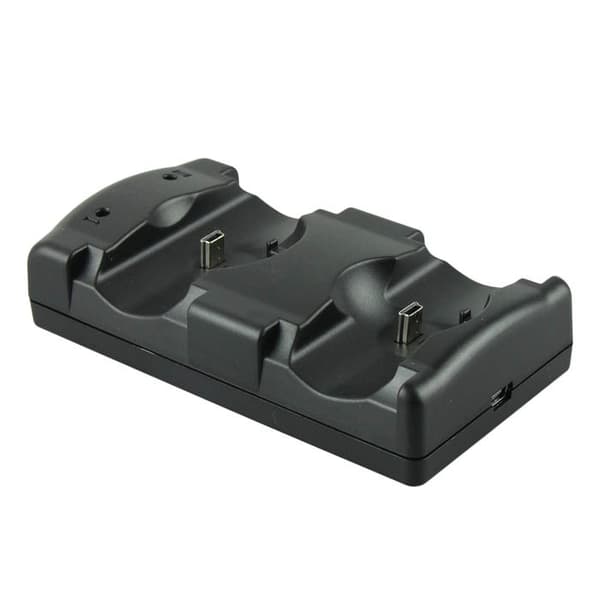 Playstation 3 Controller Ladestation 2 i 1 med LED-indikator kompatibel med Playstation PS3/Move Controller A224
