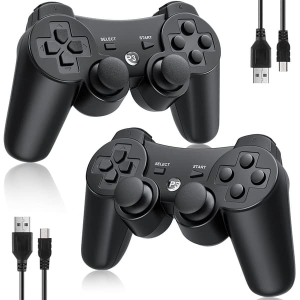 2-pack - Trådlös handkontroll - Handkontroll för PS3 Kompatibel 2-pack