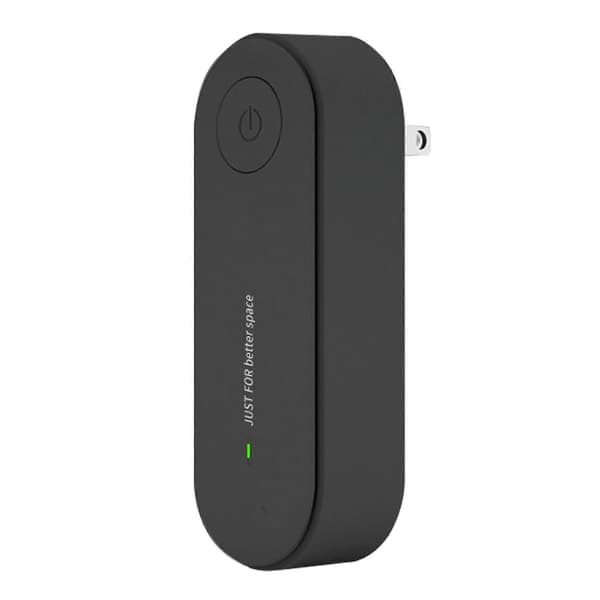 Ultralyd middfjerner, trådløs ultralyd middfjerner, støysvak plug-in middrenser, reduserer støvmidd for luftveisproblemer Black EU plug
