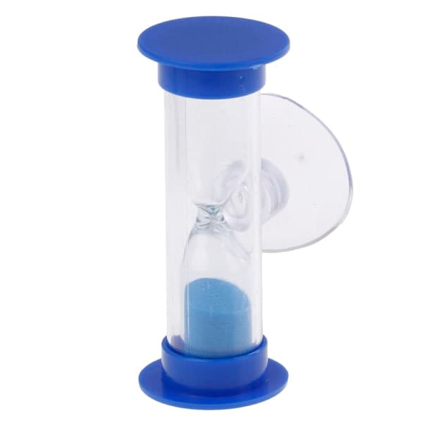 Tandbørste drejelig sandtimer 2/3 minutter brusebad timer børn mini - Blå 2 minutter Blue Minuter