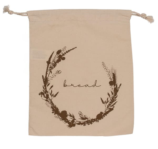 Brødpose i bomull - Pose for brød - Off-White - 35 x 29 cm Beige