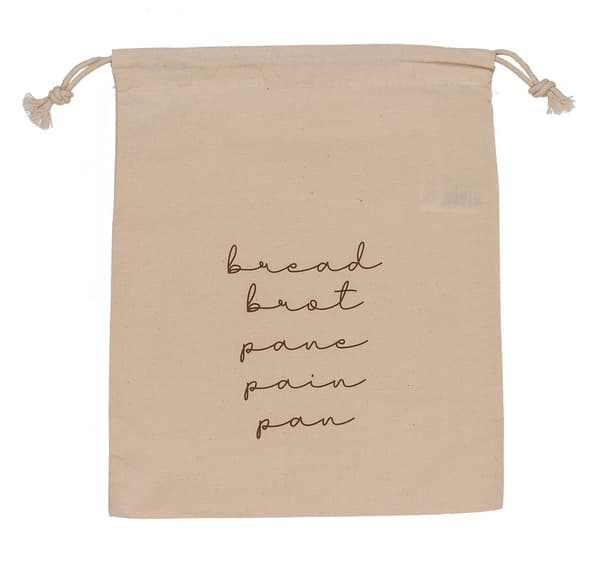 Brødpose i bomull - Pose for brød - Off-White - 35 x 29 cm Beige
