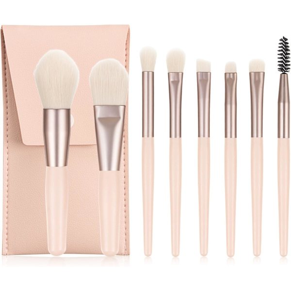 Makeupbørster, 8 komplette professionelle makeupværktøjer og tilbehør