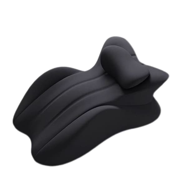 27° Ergonomisk Parpude - Premium Memory Foam Multi-Støttepude | Letvægts & Maskinvaskbart Design | til Sofa, Seng, Kontorbrug (Sort)