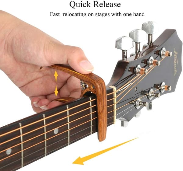 Guitar capo, zinklegering, egnet til akustisk guitar, ukulele, bas, mandolin osv.