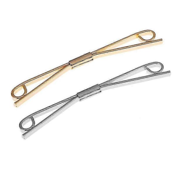 2 st Kragstift för män Metall Kragstift Metall Del Slips Brosch Klämmor Spänne