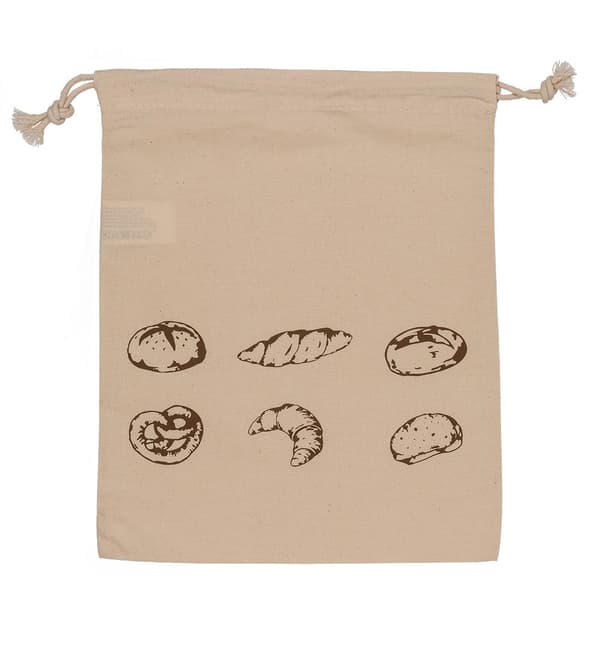 Brødpose i bomull - Pose for brød - Off-White - 35 x 29 cm Beige