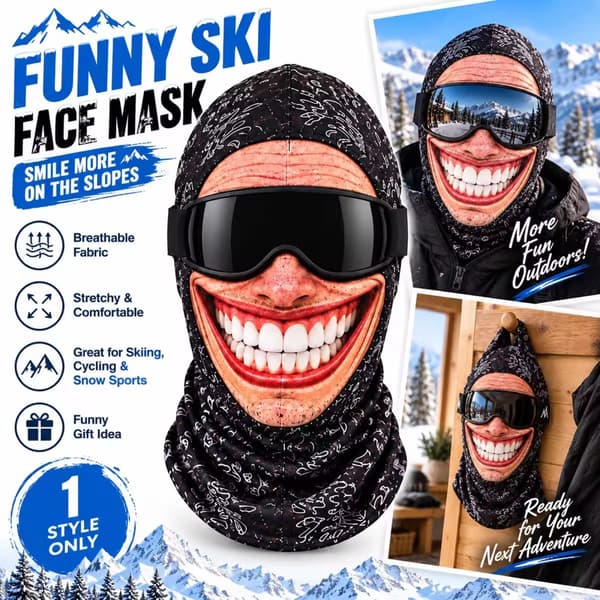 Gubbe skidmask, Old F*cker Man realistisk ansiktsbalaklava 3D-tryckt