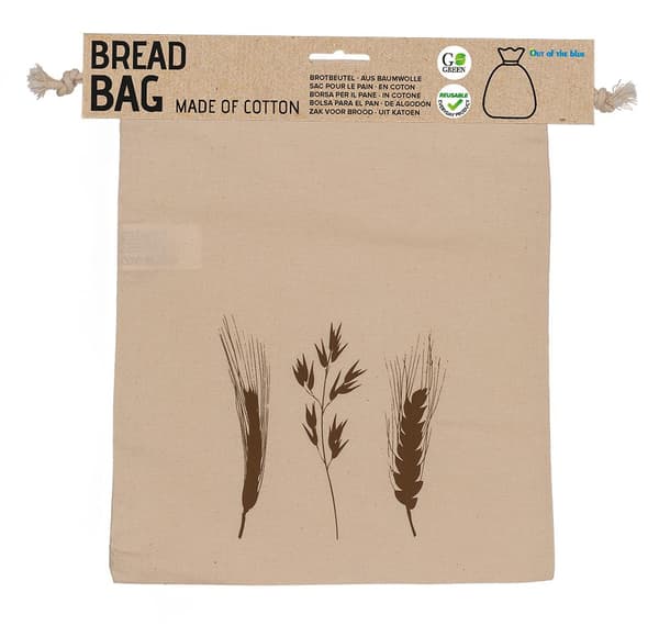 Brødpose i bomull - Pose for brød - Off-White - 35 x 29 cm Beige