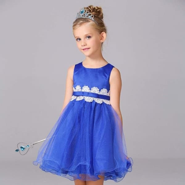 Elsa 2-delt sæt, Prinsessekrone med tryllestav - Karneval