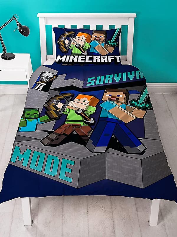 Minecraft Survive Enkelt Påslakanset med Påslakan