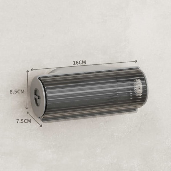 Veggmontert søppelposedispenser Plastposer Handleposebeholder Lys grå Light Gray