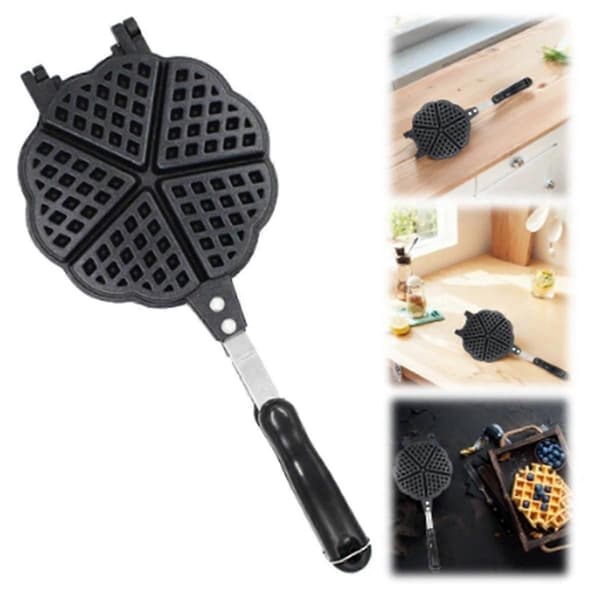 Vaffeljern Non-Stick Vaffel Pannekake Bake Grillform Vaffeljern