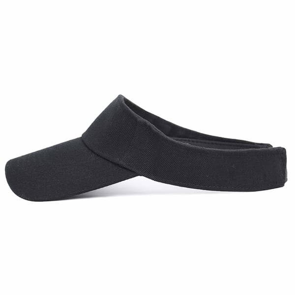 Sort solskærm kasket solskærm clip-on velcro sort one size