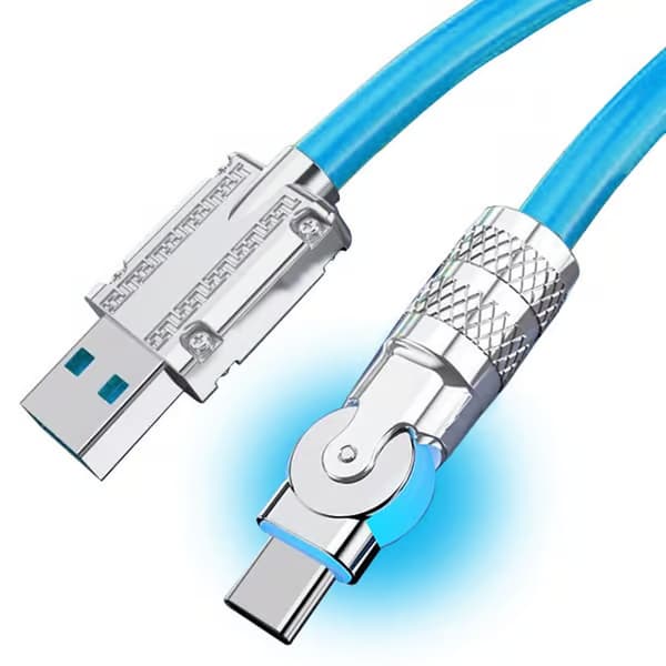 Typ C Laddningskabel Mobiltelefon Laddningskabel BLÅ 2 M 2 M Blå 2 m-2 m Blue