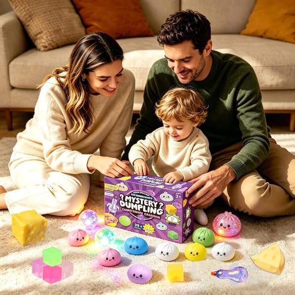 Sensorisk legetøj 25-pak Dumpling Squishy sæt, bløde stressbolde klemmelegetøj, Fidget stressaflastningssæt bolde glitter is opbevaringsdamper gave