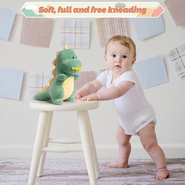 Dinosaur kosedyr, 30 cm, bedårende, egnet for gutter og jenter, grønn