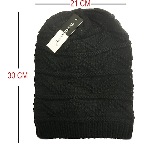 Dam, Mjuk, Klumpig Stickad Mössa gris