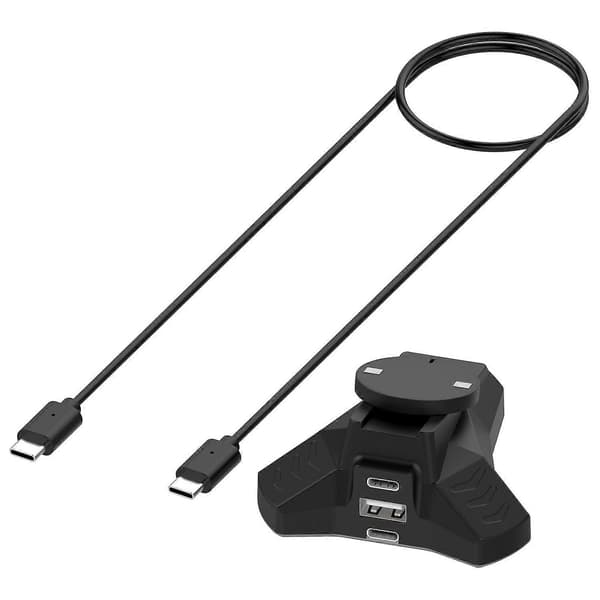 Laddningsdocka för Logitech G Pro X Superlight/Superlight 2 trådlös gamingmus med 150 cm kabel