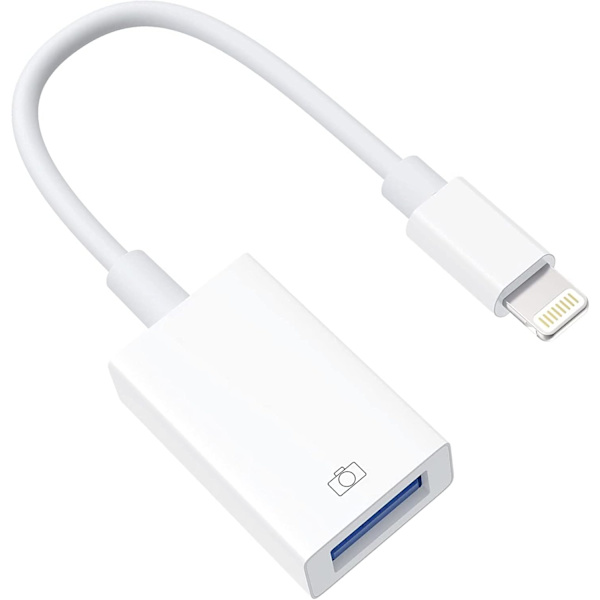 USB-adapter til iPhone USB til OTG Lightning til USB-kabeladapter til Apple iPad Rejseadapter til kamera USB-disk Tastatur Mus USB-flashdrev