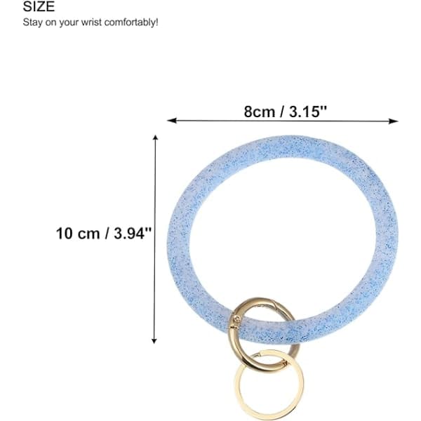 Silikone Håndled Nøglering, Armbånd Nøglering Armbånd Nøgleholder, Oversize Runn