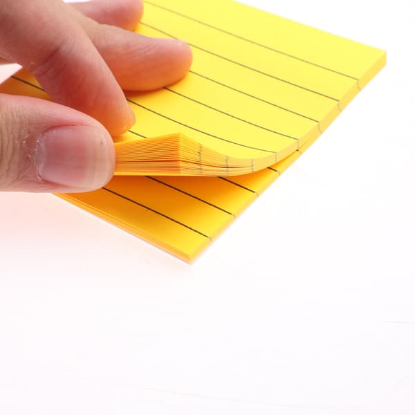 8 stk. Forede Sticky Notes, 7,6 x 7,6 cm Selvklæbende 8 Farver Post It Sticky Notesblok Forede Sticky Farverige Notes til Kontor Skole