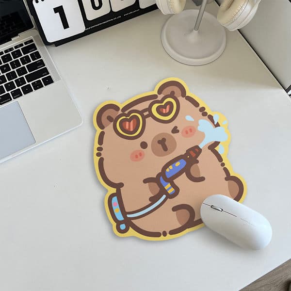 Sklisikker musematte Capybara datatastatur Sklisikker skrivebordsmatte A1 A1 A1