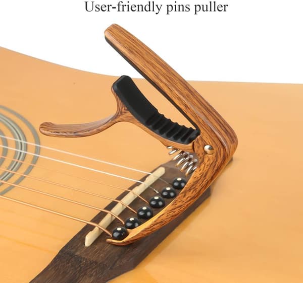 Gitarr capo, zinklegering, lämplig för akustisk gitarr, ukulele, bas, mandolin, etc.