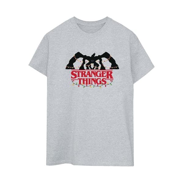 Netflix Dame Stranger Things Demogorgon Julelys Hvid M White