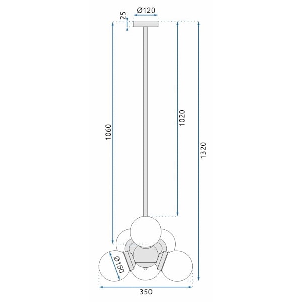 LOFT TAKLAMPA APP904-6CP