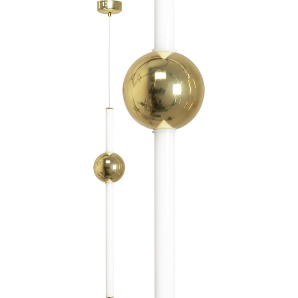 LED LANG HÆNGENDE LOFTSLAMPE APP476-CP HVID