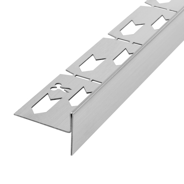Lutningslist för duschbrunn 140cm Borstad Nickel Höger