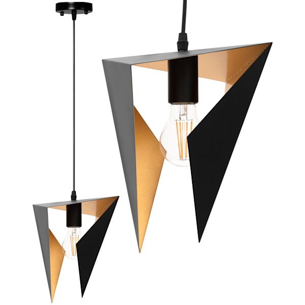 GEOMETRISK TRIANGEL TAKLAMPA APP253-1CP SVART