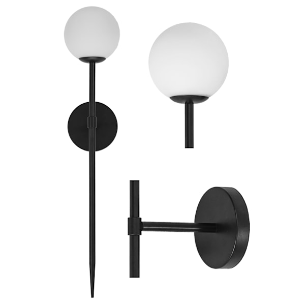 VÆGLAMPE MODERNE 52CM APP577-1W SORT