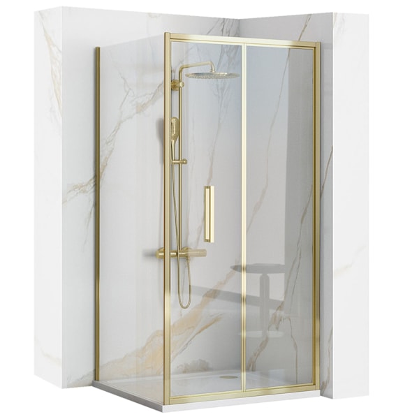 Duschhörna REA Rapid Fold Gold 90x100