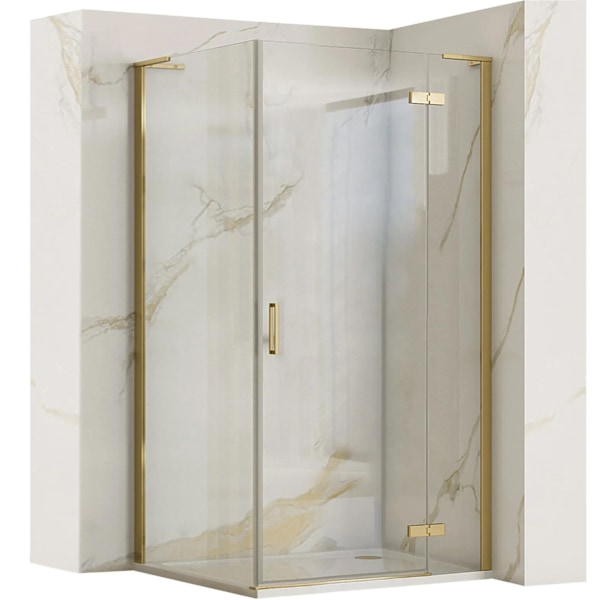 HUGO BORSTAD GULD DUSCHKABIN 100x80