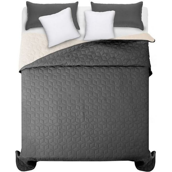 Täckes Diamante Mörkgrå & Ecru 2.20*2.40