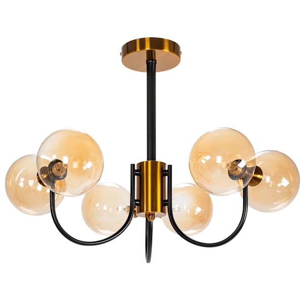 GLAS HÄNGTA TAKLAMPA APP1120-6CP GULD