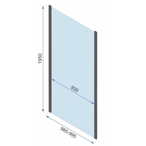 Duschhörna REA Rapid Fold 100x80