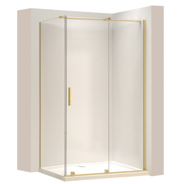 DUSCHKABIN REA MONTANA 110X90 BRUSH GOLD