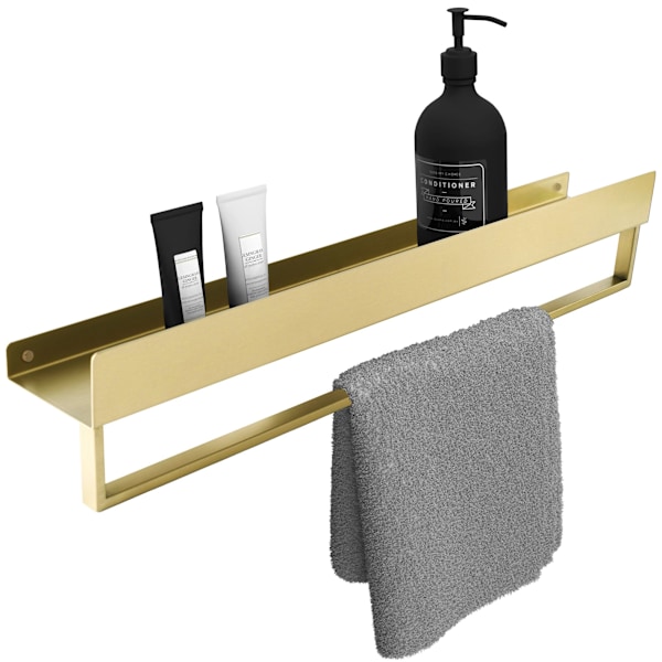 Badrumshylla till badkar SF01 60cm borstat guld