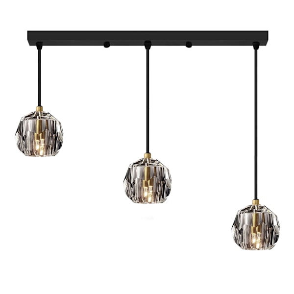 Crystal Taklampa App587-3cp svart