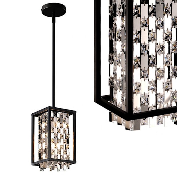 Crystal Hanging Lamp App1110-1CP Black