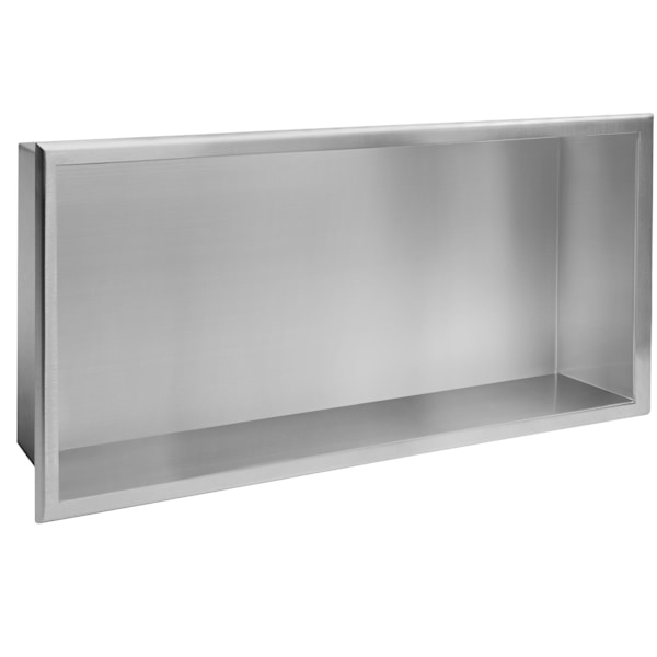 BADHYLLA FÖR BADRUM 30x60 borstat stål