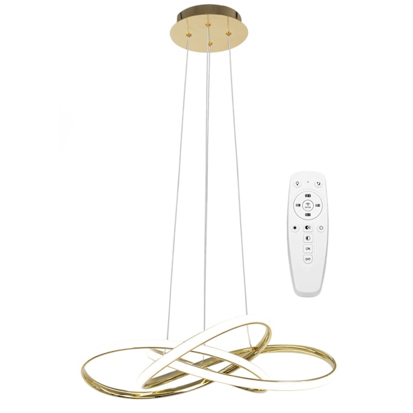 Moderne LED-loftslampe + pilot APP815-CP knudepunkt guld