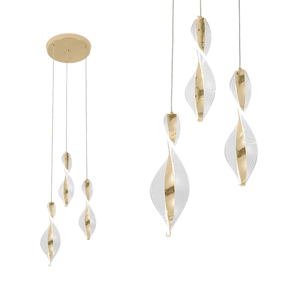 LED HÆNGELAMPE TOOLIGHT TOOLIGHT G028-3CP GULD