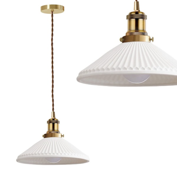 Vit hängande lampa app1172-1cp