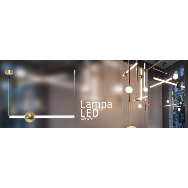 LED-taklampan App478-CP vit